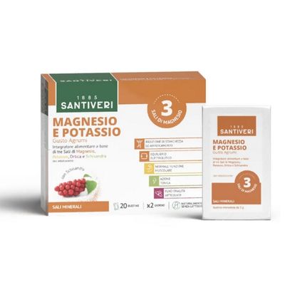 MAGNESIO E POTASSIO 20 BUSTINE 100g