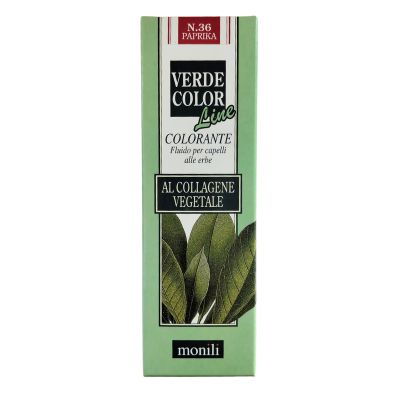 ULTIMI PEZZI-
VERDECOLOR COLORANTE FLUIDO PER CAPELLI ALLE ERBE 75 ml - N. 36 PAPRIKA