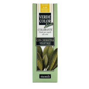VERDECOLOR COLORANTE FLUIDO PER CAPELLI ALLE ERBE 75 ml - N. 40 BIONDO SCURO