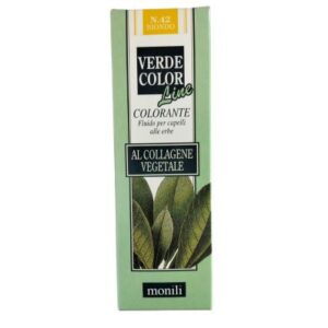 ULTIMI PEZZI-VERDECOLOR COLORANTE FLUIDO PER CAPELLI ALLE ERBE 75 ml - N. 42 BIONDO