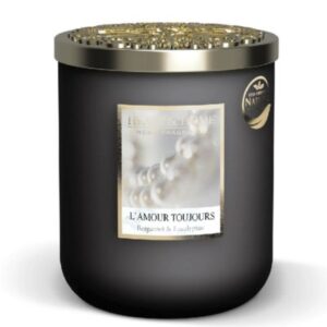 CANDELA PROFUMATA L'AMOUR TOUJOURS - 320G -75 H – 8,5x 12 cm