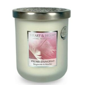 CANDELA PROFUMATA PIUME D'ANGELO - 320G -75 H – 8,5x 12 cm