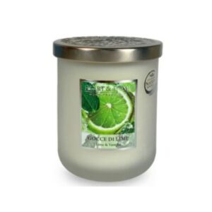 CANDELA PROFUMATA  GOCCE DI LIME – 110 g -7x8 cm
