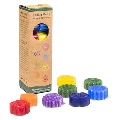 CERA PROFUMATA CHAKRA PER BRUCIA ESSENZE 7+1