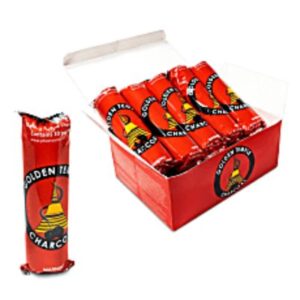 TAVOLETTE DI CARBONCINO GOLDEN TEMPLE &ndash; ROTOLI DA 10 PZ 4 cm