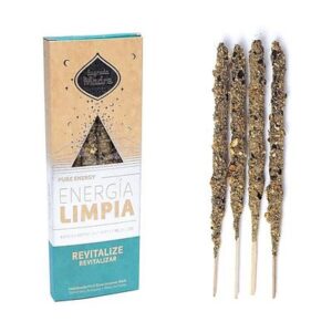 INCENSO SAGRADA MADRE - ENERGIA LIMPIA &ndash; REVITALIZE - RIVITALIZZARE 4 STICKS