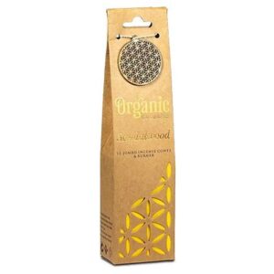 ORGANIC GOODNESS CONI D’INCENSO SANDALO + BRUCIATORE 12 CONI