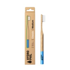 SPAZZOLINO IN BAMBOO CELESTE - SETOLE MEDIE