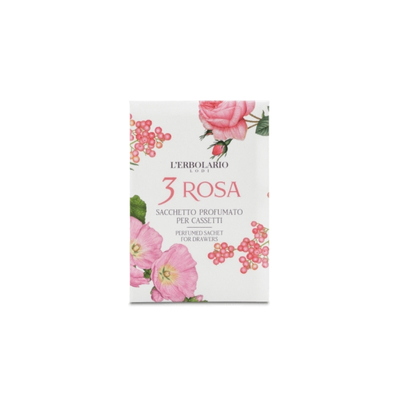 3 ROSE SACCHETTO PROFUMATO PER CASSETTO